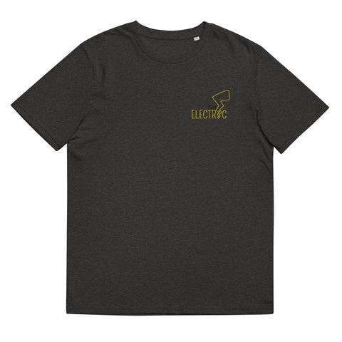 For Gamers - Herren-Team-Electric-T-Shirt aus Bio-Baumwolle mit Stick