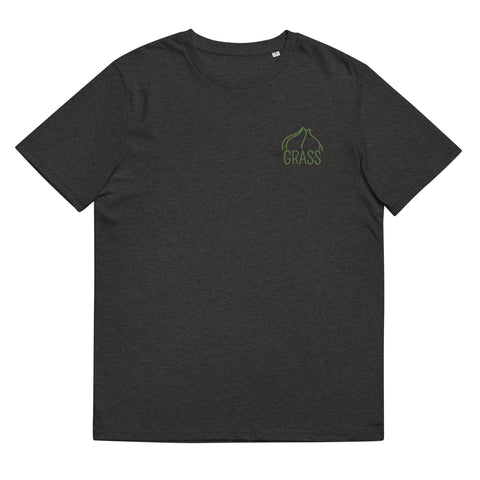 For Gamers - Herren-Team-Grass-T-Shirt aus Bio-Baumwolle mit Stick