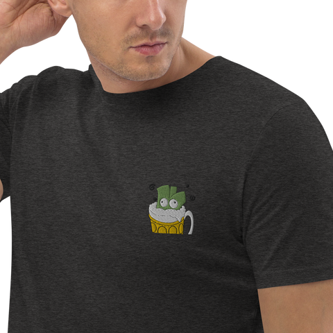 Lauchgirl - Unisex-T-Shirt aus Bio-Baumwolle mit Stick
