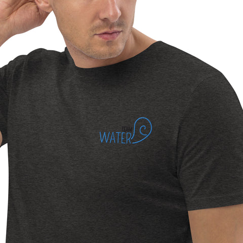 For Gamers - Herren-Team-Water-T-Shirt aus Bio-Baumwolle mit Stick
