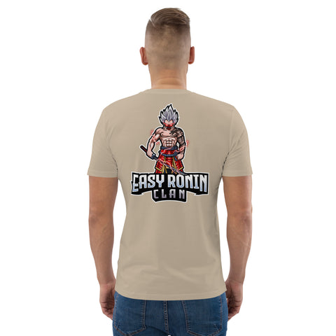 easyroninclan - Herren-T-Shirt aus Bio-Baumwolle mit Stick und Druck