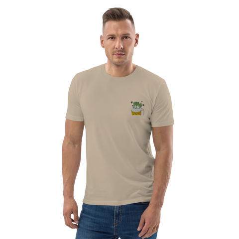 Lauchgirl - Unisex-T-Shirt aus Bio-Baumwolle mit Stick