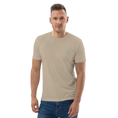 LeaKrsr - Herren-T-Shirt aus Bio-Baumwolle mit Stick und Druck