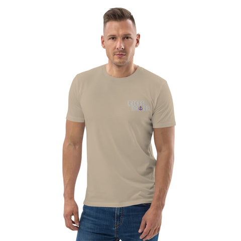 Lachsinator - Herren-T-Shirt aus Bio-Baumwolle mit Stick