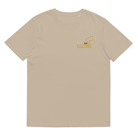 For Gamers - Herren-Team-Electric-T-Shirt aus Bio-Baumwolle mit Stick