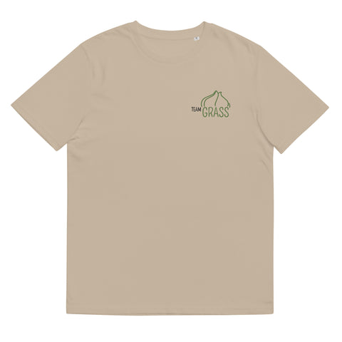 For Gamers - Herren-Team-Grass-T-Shirt aus Bio-Baumwolle mit Stick