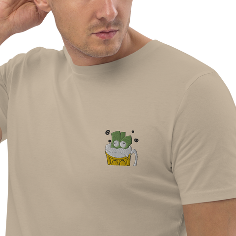 Lauchgirl - Unisex-T-Shirt aus Bio-Baumwolle mit Stick