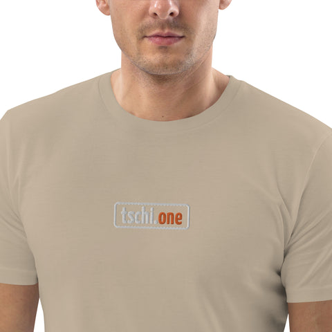 TschiOne - Herren-T-Shirt aus Bio-Baumwolle mit Stick