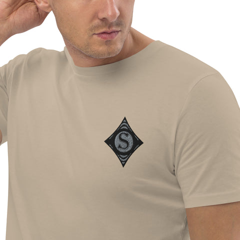 ShorlockTV - Herren-T-Shirt aus Bio-Baumwolle mit Stick
