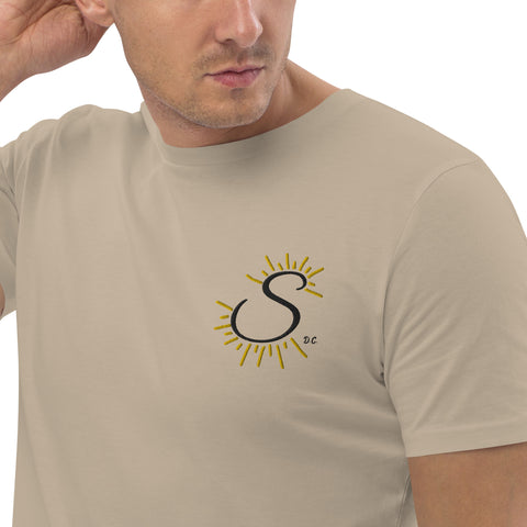Sunshine_girl1 - Herren-T-Shirt aus Bio-Baumwolle mit Stick