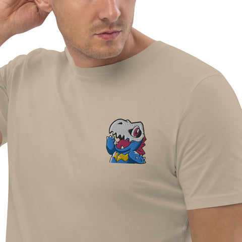 LuiTheDinosaur - Herren-T-Shirt aus Bio-Baumwolle mit Stick