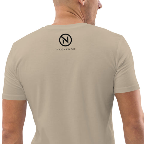 naekknok - Unisex-T-Shirt aus Bio-Baumwolle mit Stick und Druck