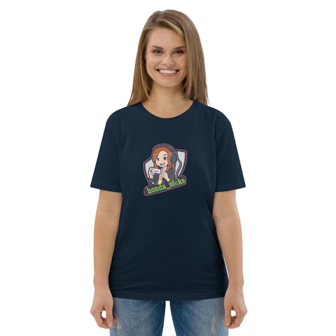honda_zicke - Unisex-T-Shirt aus Biobaumwolle mit Druck