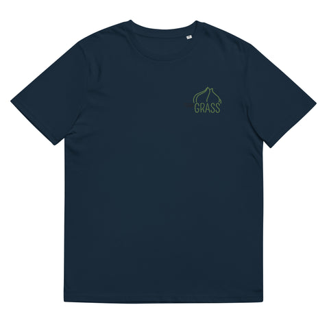 For Gamers - Herren-Team-Grass-T-Shirt aus Bio-Baumwolle mit Stick