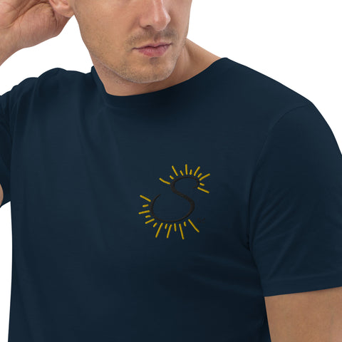 Sunshine_girl1 - Herren-T-Shirt aus Bio-Baumwolle mit Stick
