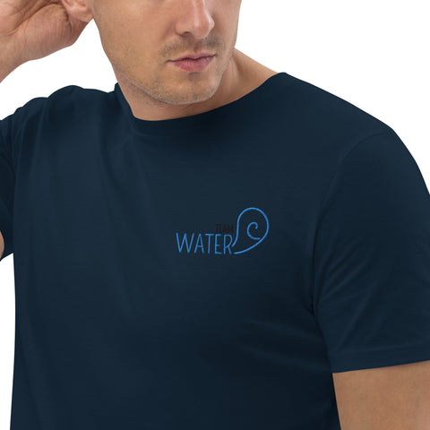 For Gamers - Herren-Team-Water-T-Shirt aus Bio-Baumwolle mit Stick