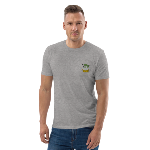 Lauchgirl - Unisex-T-Shirt aus Bio-Baumwolle mit Stick
