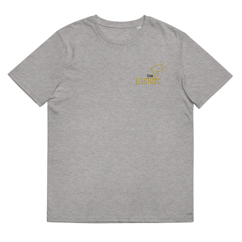 For Gamers - Herren-Team-Electric-T-Shirt aus Bio-Baumwolle mit Stick