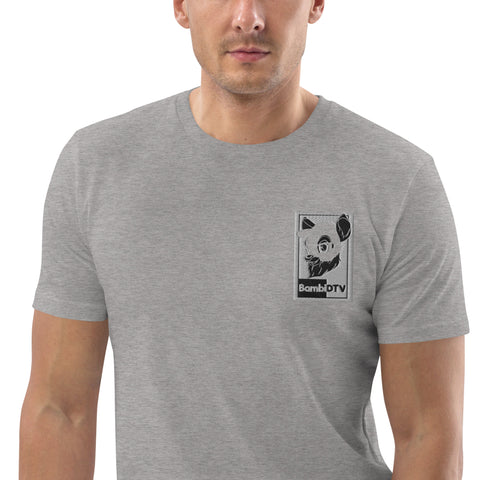 BambiDTV - Herren-T-Shirt aus Biobaumwolle mit Stick