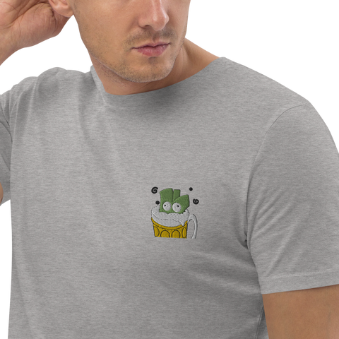 Lauchgirl - Unisex-T-Shirt aus Bio-Baumwolle mit Stick