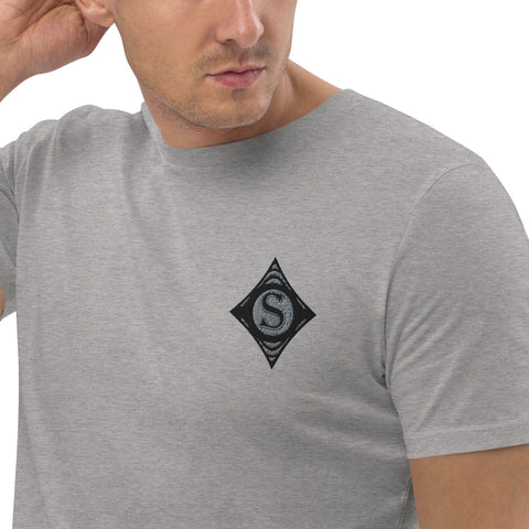 ShorlockTV - Herren-T-Shirt aus Bio-Baumwolle mit Stick