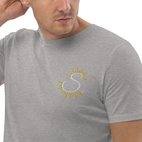 Sunshine_girl1 - Herren-T-Shirt aus Bio-Baumwolle mit Stick