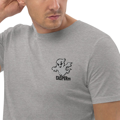 casper211tv - Herren-T-Shirt aus Bio-Baumwolle mit Stick