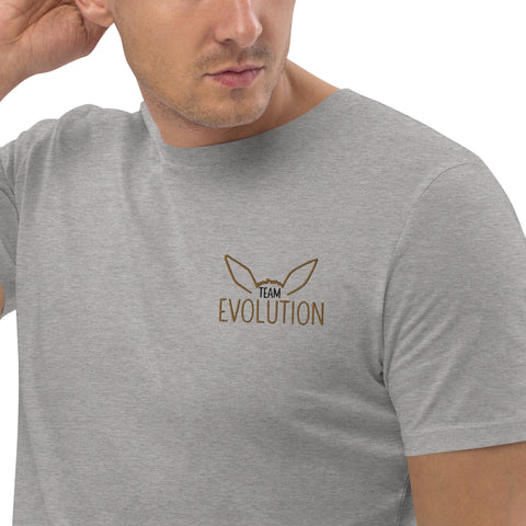 For Gamers - Herren-Team-Evolution-T-Shirt aus Bio-Baumwolle mit Stick