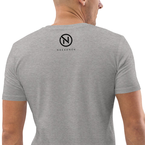 naekknok - Unisex-T-Shirt aus Bio-Baumwolle mit Stick und Druck