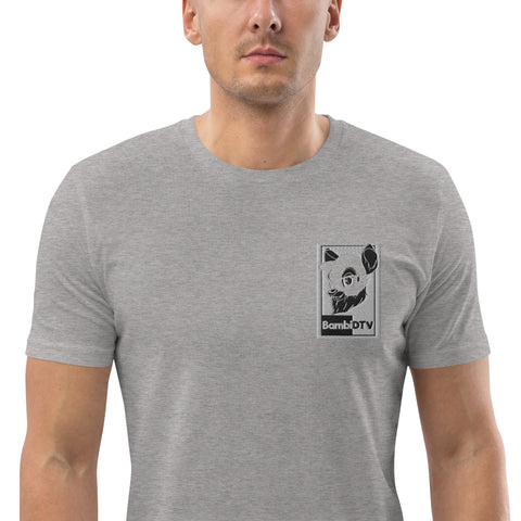 BambiDTV - Herren-T-Shirt aus Biobaumwolle mit Stick