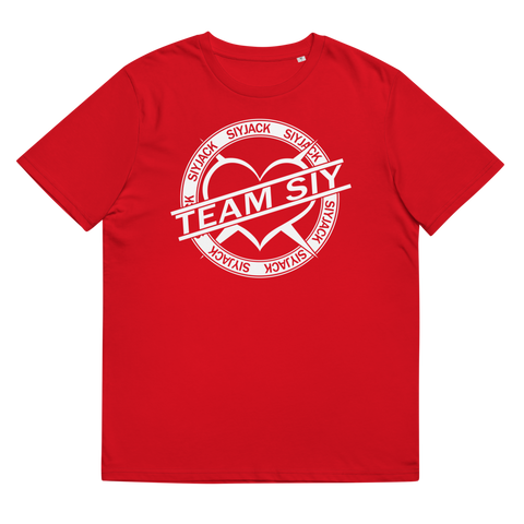 SiyJack - Herren-T-Shirt aus Bio-Baumwolle mit oversized Druck