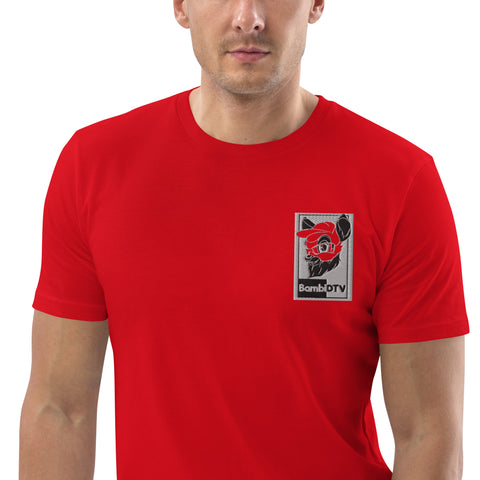 BambiDTV - Herren-T-Shirt aus Biobaumwolle mit Stick