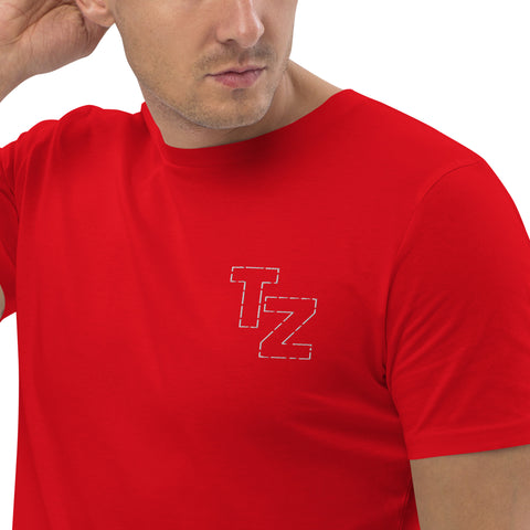 tommme_z - Unisex-T-Shirt aus Biobaumwolle mit Stick