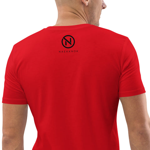 naekknok - Unisex-T-Shirt aus Bio-Baumwolle mit Stick und Druck