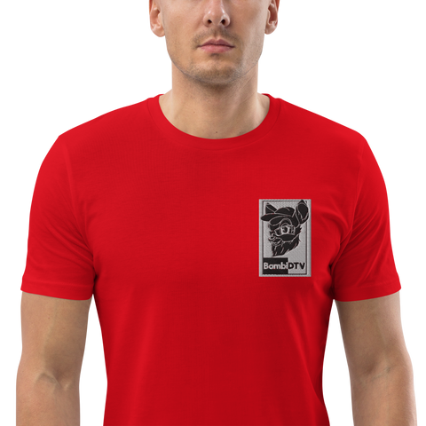 BambiDTV - Herren-T-Shirt aus Biobaumwolle mit Stick