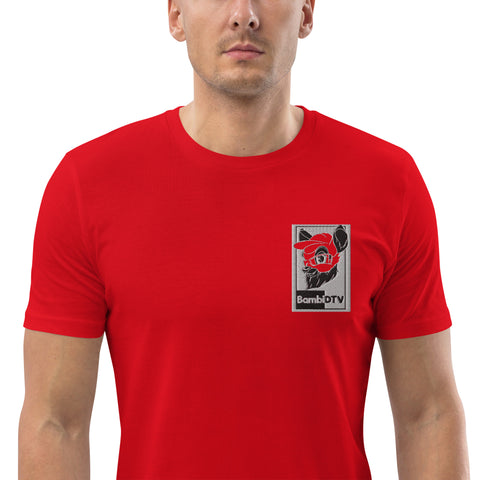 BambiDTV - Herren-T-Shirt aus Biobaumwolle mit Stick