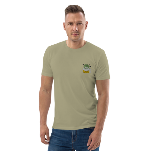 Lauchgirl - Unisex-T-Shirt aus Bio-Baumwolle mit Stick