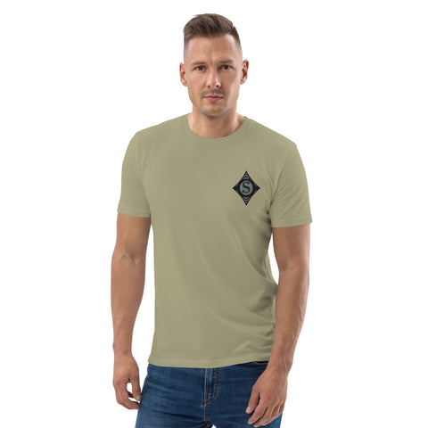 ShorlockTV - Herren-T-Shirt aus Bio-Baumwolle mit Stick