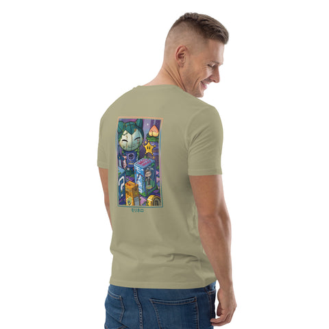Molinero1990 - Unisex-T-Shirt aus Biobaumwolle mit Stick und Rückendruck