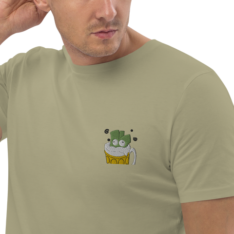 Lauchgirl - Unisex-T-Shirt aus Bio-Baumwolle mit Stick