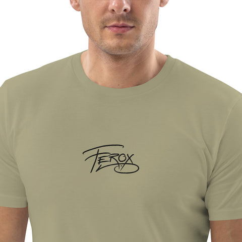Ferox_K - Herren-T-Shirt aus Bio-Baumwolle mit Stick