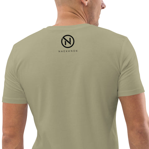 naekknok - Unisex-T-Shirt aus Bio-Baumwolle mit Stick und Druck