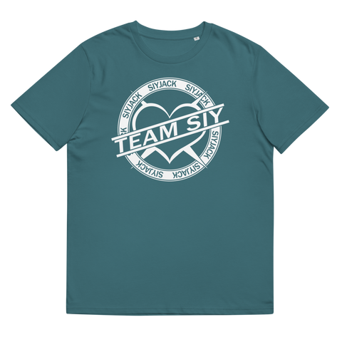 SiyJack - Herren-T-Shirt aus Bio-Baumwolle mit oversized Druck