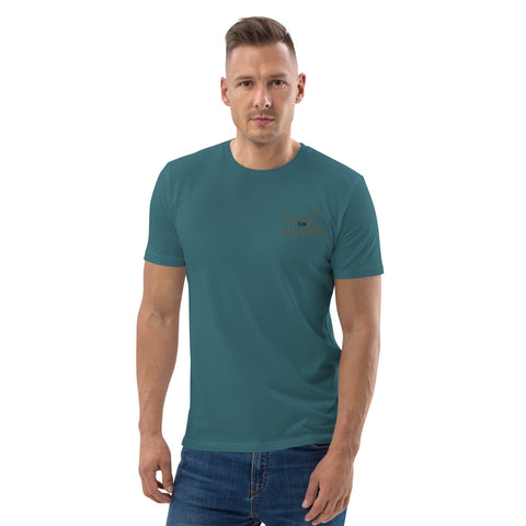 For Gamers - Herren-Team-Evolution-T-Shirt aus Bio-Baumwolle mit Stick