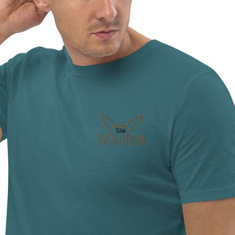 For Gamers - Herren-Team-Evolution-T-Shirt aus Bio-Baumwolle mit Stick