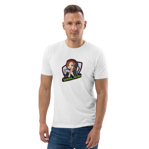 honda_zicke - Unisex-T-Shirt aus Biobaumwolle mit Druck