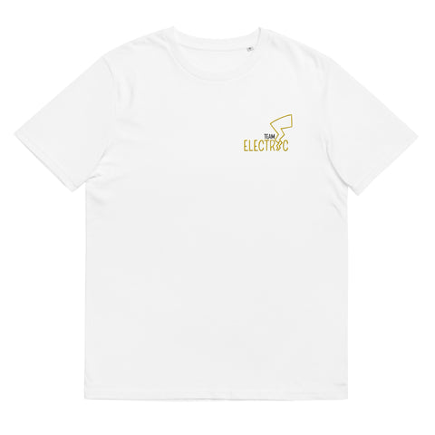 For Gamers - Herren-Team-Electric-T-Shirt aus Bio-Baumwolle mit Stick