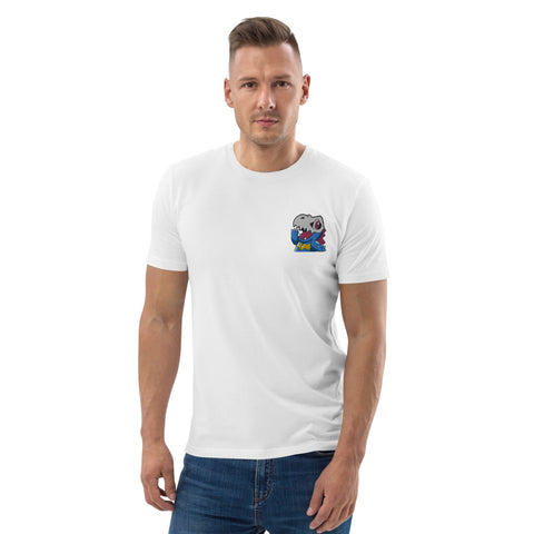 LuiTheDinosaur - Herren-T-Shirt aus Bio-Baumwolle mit Stick