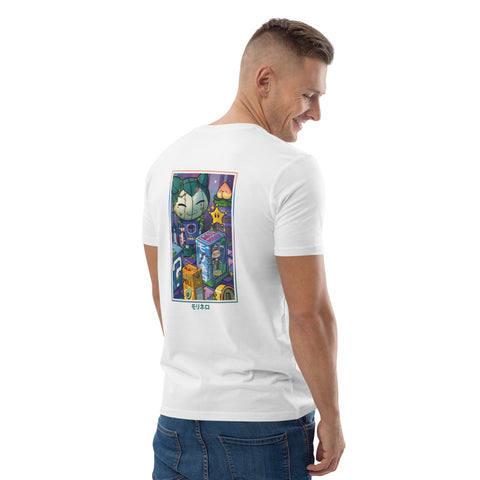 Molinero1990 - Unisex-T-Shirt aus Biobaumwolle mit Stick und Rückendruck