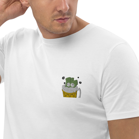Lauchgirl - Unisex-T-Shirt aus Bio-Baumwolle mit Stick